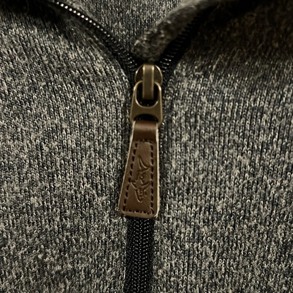 Greg Norman Collection Navy Zip-Up Sweater - Picture 3 of 5